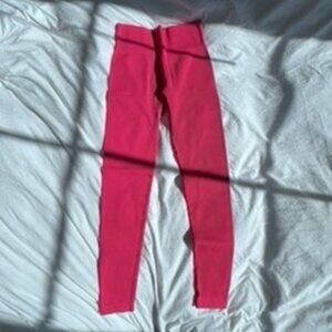 Ribbed Pink Leggings